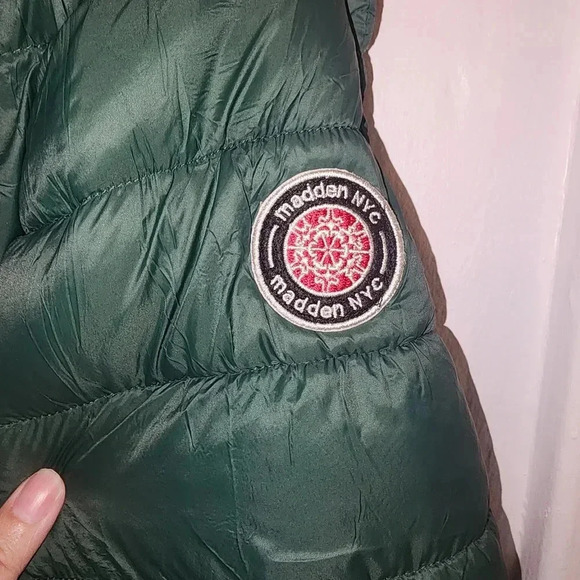 NWT Madden NYC Green lightweight puffer jacket womans size large - Picture 5 of 5